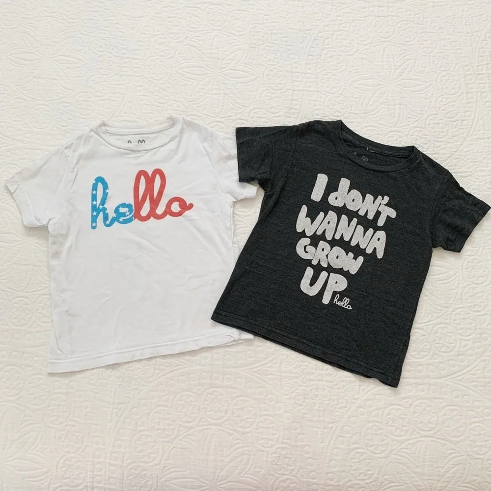 Hello Apparel Pair of Short Sleeve‎ T-Shirts